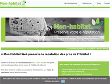 Tablet Screenshot of mon-habitat-web.com
